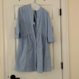 Tuckernuck NWT royal stripe shirt sleeve dress